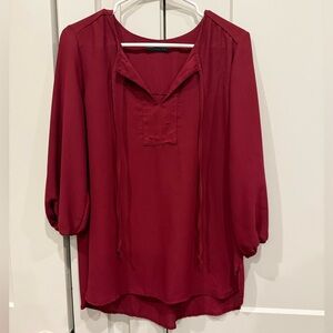 West Kei Burgundy Blouse